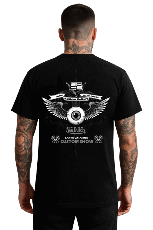 Camiseta Preta Von Dutch Custom Show
